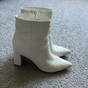 Marc fisher white booties